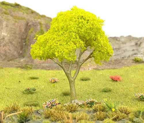 Savaş Dünya Scenics Meyve Ağacı Hiçbir Meyve 80mm Açık Yeşil (Miktar Seçin) - OO Ölçer Ölçeği Manzara Arazi Manzara Modeli Demiryolları