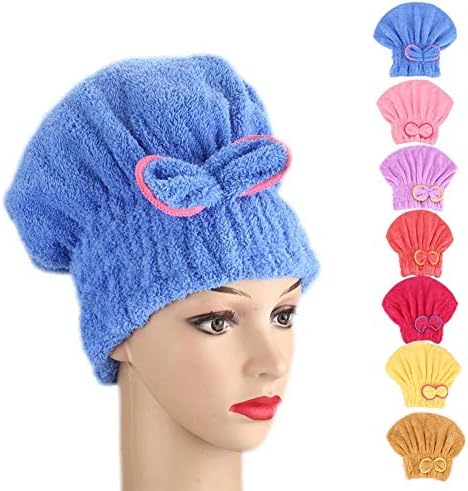 Mikrofiber Hızlı Saç Kurutma Banyo Spa Ilmek Wrap Havlu Şapka Kap Banyo ıçin 7 Renk Düz Renk Banyo Aksesuarları Wrap Havlu Bayanlar