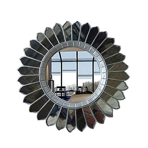 CHUNSHENN Kozmetik Ayna kompakt ayna Güneş Şekli Dekoratif Ayna Yuvarlak Koridor Duvar Asılı Ayna 70 70 cm Kozmetik Malzemeleri