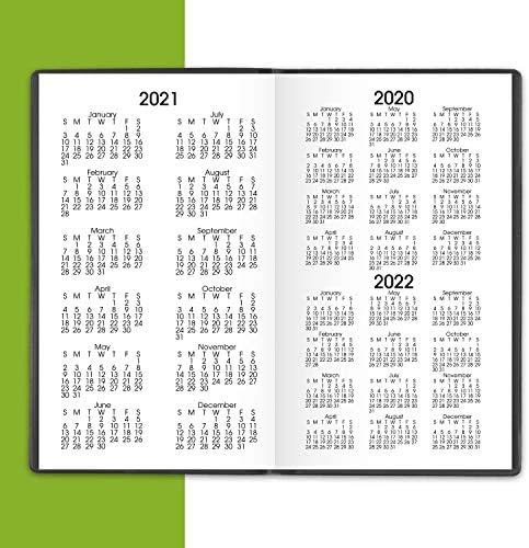 2021 Pocket Calendar by AT-A-GLANCE, Aylık Planlayıcı, 3-1/2 x 6, Cep Boyutu, Günlük Bakıcı, Siyah (SK530021)