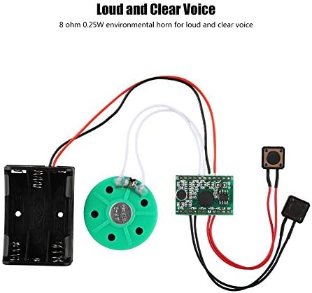 Wendry DIY Kaydedici Ses Çip Modülü, DIY Tebrik Kartı Modülü 30 s Kaydedilebilir Ses Ses Modülü Ses Tebrik