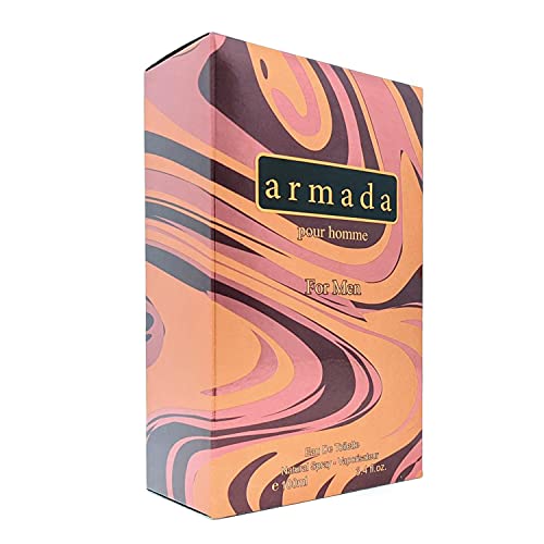 J & H ARMADA Cologne, Eau de Toilette Natural Spray Fragrance for Men, Harika Hediye, Odunsu Notalar, tüm Cilt Tipleri için,