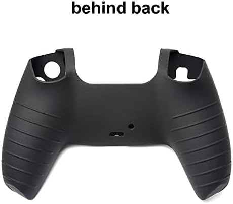 Cilt Silikon Kapak Cilt için PS5 Denetleyici Durumda Şok Emme Anti-Scratch Sony Playstation 5 Gamepad için Siyah