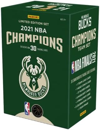 2020-21 Panini Milwaukee Bucks 2021 NBA Şampiyonları Sınırlı Sayıda Set-Açılmamış Blaster Kutusu
