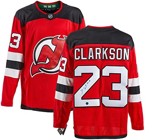 David Clarkson New Jersey Şeytanlar İmzalı Fanatikler Forması-İmzalı NHL Formaları