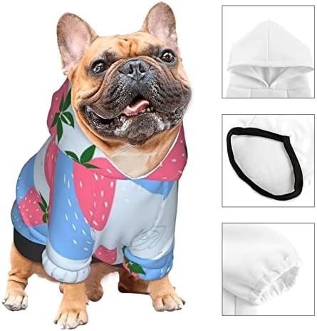 ZENMEBAN Küçük Cins Pet Giyim, Çilek Köpeğin Hoodies, Sıcaklık Pelerin Veya Battaniye Köpekler için-6 Boyutları
