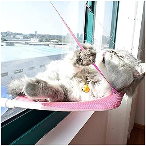 HONGYİFEİ2021 Pet Yatak 25 KG Kedi Hamak Pencere Monte Kedi Hamak Pet Koltuk Süper Vantuz Asılı Kedi Şezlong Yumuşak Sıcak Yatak