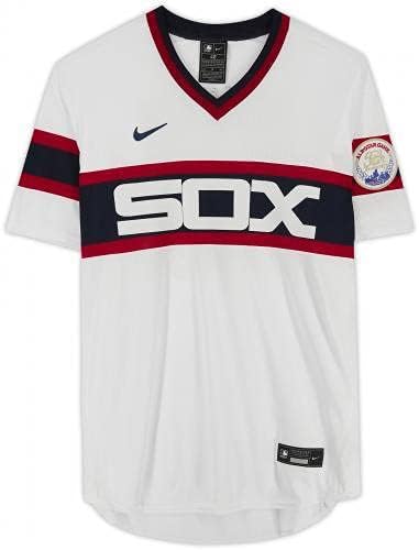 Çerçeveli Yoan Moncada Chicago White Sox İmzalı Beyaz Nike Otantik Gerileme Forması-İmzalı MLB Formaları