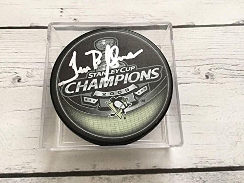 Dan Bylsma İmzalı İmzalı Pittsburgh Penguins 2009 Stanley Kupası Hokey Diski a-İmzalı NHL Diskleri