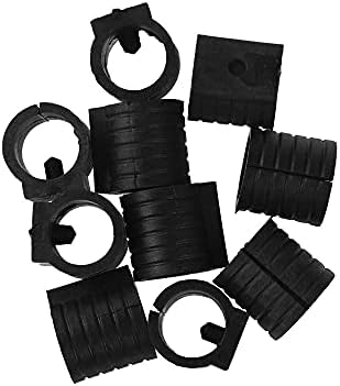 Mxue 10 Set Siyah Mobilya Ayakları Plastik Dikdörtgen Şekilli Kaymaz Sandalye Bacaklar İpuçları Caps Ayak Pedleri Kapakları Ayak