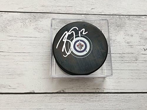 Drew Stafford İmzalı Winnipeg Jets Hokey Diski İmzalı c-İmzalı NHL Diskleri