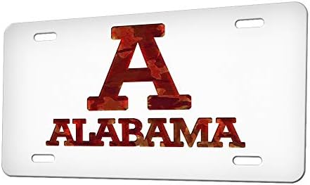 Sunshine Kılıfları Alabama Camoflauge - Araba Etiketi Plaka Kapağı