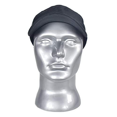 Colaxi 22 Kulaksız Peruk Postiş Manken Başkanı PVC Şapka Kap Tutucu Ekran Modeli Standı-Gümüş