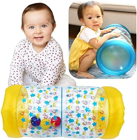 Bebek Şişme Rulo Oyuncaklar, Fitness Oyuncak, 0-24 Ay Yenidoğan Erkek Kız için Bebek Acemi Emekleme Oyuncakları, Erken Gelişim
