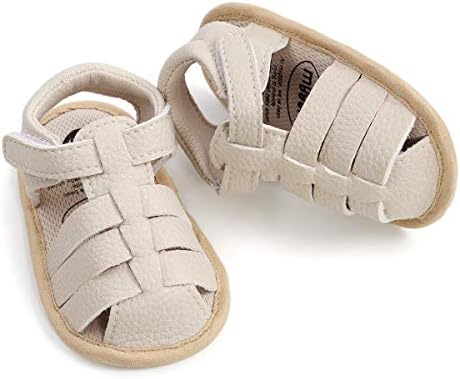 HULYKA Bebek Bebek Erkek Kız Yaz Sandalet Kapalı Toe Kaymaz Plaj Sandalet Toddler Ilk Yürüteç Beşik Ayakkabı