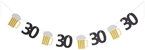 Bira Doğum Günü Afiş Şerefe 30 Yıl Kağıt Graland 30th Doğum Günü Yaş Parti Süslemeleri