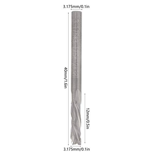 Yuvarlak Şaft Freze Kesici, Aşınma Direnci 3-Flüt Freze Kesici, Alüminyum Çelik için Gümüş Taşınabilir