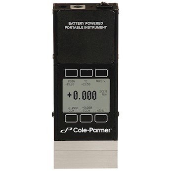 Cole-Parmer Alçak Basınç Düşüşlü Gaz Debimetresi, 0-5 LPM, Akü, Mono