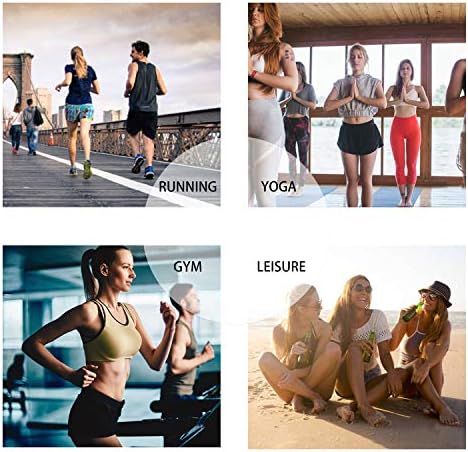 KORALHY Kadın Cepli Egzersiz Şortu, Koşu, Spor Salonu, Günlük Aktif Giyim