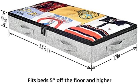Düşük Profilli Yatak Altı Saklama Kapları, 4,5 İnç Boyunda ve Yerden 5 inç Yataklara, Sağlam Yan Duvarlara ve Tabana Uyar-33