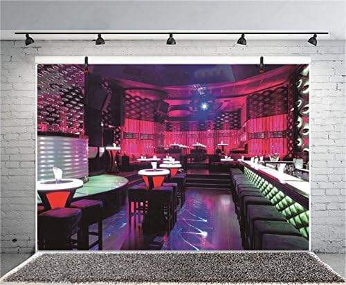 CSFOTO Polyester 7x5ft Boş Gece Kulübü Backdrop Bar Dans Balo Salonu Arka Plan için Fotoğraf Dans Parti Zemin Disko Eğlenceli