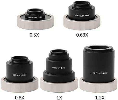 XMSH Mikroskop Aksesuarları Kiti için Yetişkin 0. 5X0. 63X0. 8X1. 2 X için Mikroskop Kamera Adaptörü C Montaj Aksesuarı (Renk: