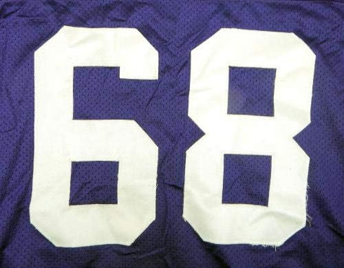1999 Minnesota Vikings Mike Morris 68 Oyunu Mor Forma Yayınladı-İmzasız NFL Oyunu Formaları Kullandı
