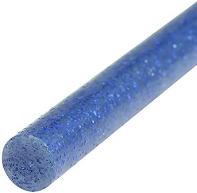 uxcell Mini Sıcak Tutkal Tabancası Çubukları 4-inç x 0.27-inç Tutkal Tabancaları için, Glitter Mavi 16 adet