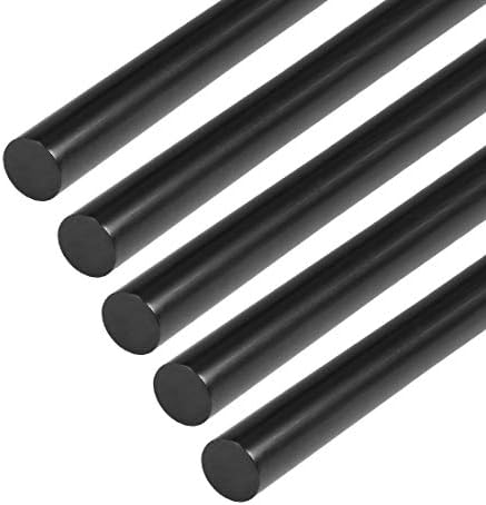 uxcell Mini Sıcak Tutkal Tabancası Çubukları 8 inç x 0.44 inç Tutkal Tabancaları, Siyah 5 adet