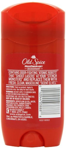 Erkekler için Old Spice Yüksek Dayanıklılık Deodorantı, Alüminyum İçermez, Orijinal Koku, 3.0 Oz (4'lü Paket)
