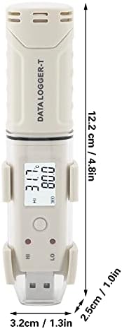Sıcaklık Kaydedici,GM1366 Mini Veri Kaydedici Termometre,Boyutu: Yaklaşık.4.8 * 1.3 * 1.0 içinde