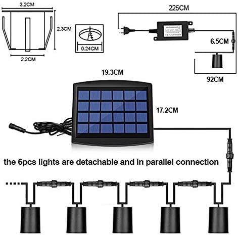 GXSGTT güneş güverte ışıkları IP67 su geçirmez yeraltı lamba güverte LED ışıkları zemin yolu adım merdiven çim bahçe Yard için