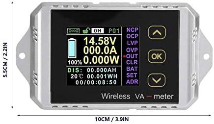 LIANGANAN Elctrical Multimetre DC Voltmetre, LCD Ekran DC Gerilim Ampermetre Güç Ölçer Watt Tester Elektrik Dijital Gerilim Test