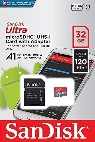 Ultra 32 GB microSDHC Sony H3123 Artı SanFlash ve SanDisk tarafından Doğrulanmış için Çalışır (A1/C10/U1/8 k/120MBs)