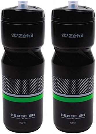 Zefal Sense M80 Su Şişeleri – 800ml, Siyah (2 Paket)