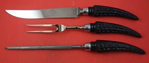 Boynuz Kolu tarafından Çeşitli Yapımcıları Kızartma Oyma 3-pc Set bıçak 14