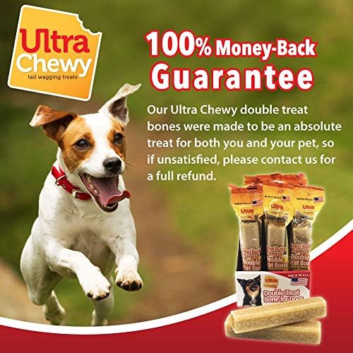 Ultra Çiğneme: Çift Tedavi Kemiği-Fıstık Ezmesi Aroması-Köpek Muameleleri-Yüksek Sindirilebilir Pirinç Tabanı-Plak ve Tartar