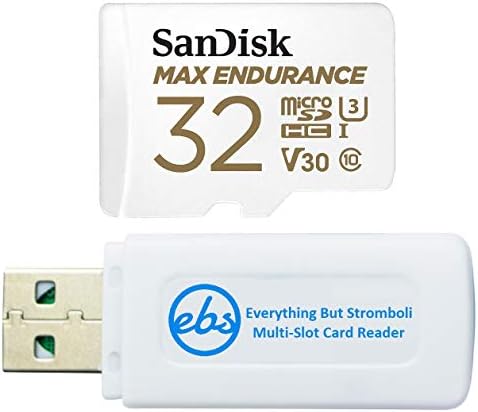 SanDisk MAX Dayanıklılık 32 GB TF Kart microSDHC Hafıza Kartı için Dash Kameralar ve Ev Güvenlik Sistemi Video Kameralar (SDSQQVR-032G-GN6IA)