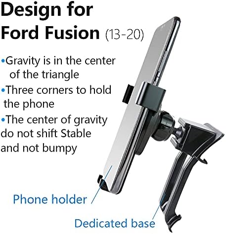 LUNQIN Araba telefon tutucu ıçin 2013-2020 Ford Fusion Oto Aksesuarları Navigasyon Braketi Iç Dekorasyon Cep Cep Telefonu Montaj