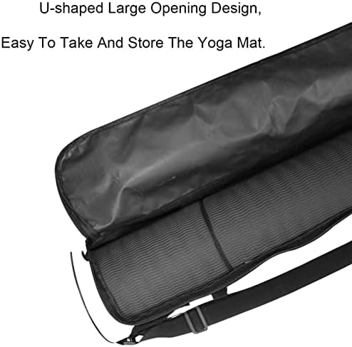 Çiftlik Hayvanları Siluet Yoga Mat Çanta Tam Zip Yoga Taşıma Çantası için Kadın Erkek, egzersiz Yoga Mat Taşıyıcı ile Ayarlanabilir